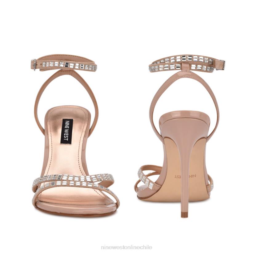 Nine West sandalias mona con tira en el tobillo 2Z2T557 gamuza apenas desnuda Nine West shoes
