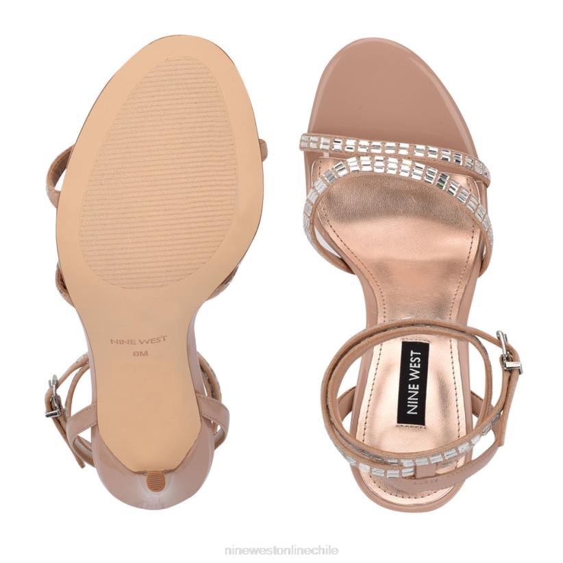 Nine West sandalias mona con tira en el tobillo 2Z2T557 gamuza apenas desnuda Nine West shoes