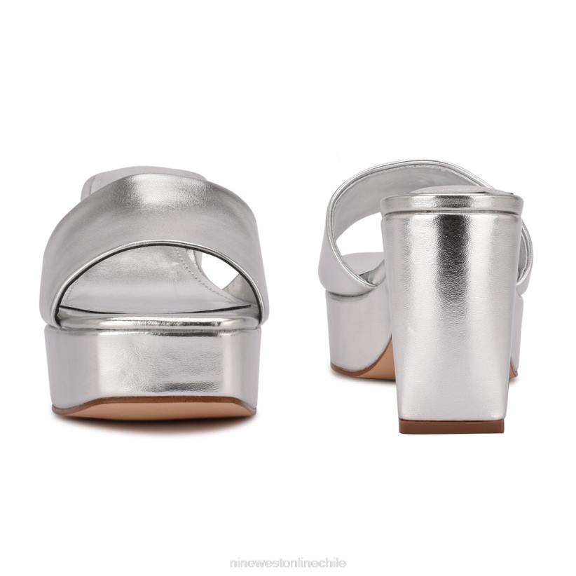 Nine West sandalias oklee con plataforma 2Z2T599 plata Nine West shoes