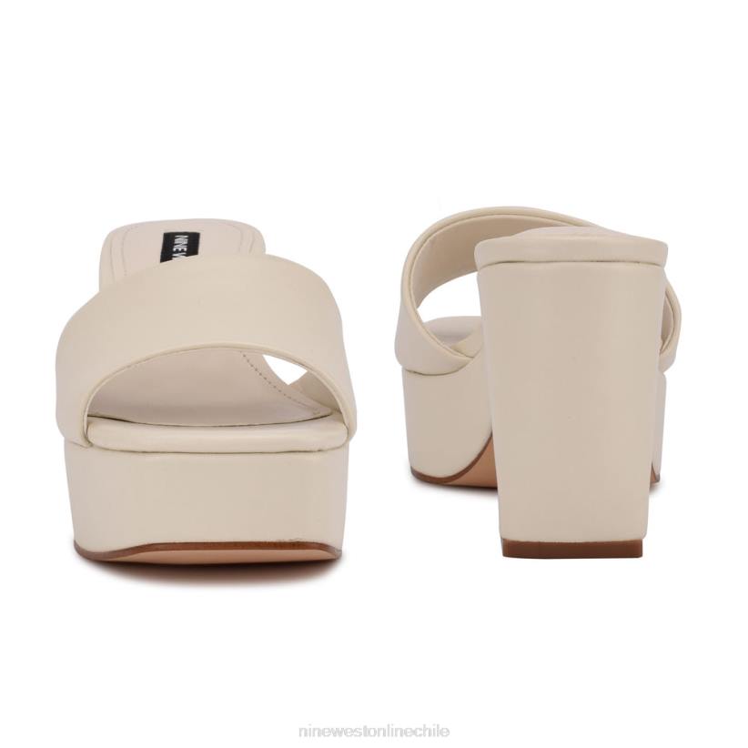 Nine West sandalias oklee con plataforma 2Z2T601 crema elegante Nine West zapatillas chile