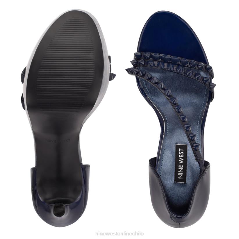 Nine West sandalias plataforma fabla 2Z2T384 azul oscuro Nine West sandals