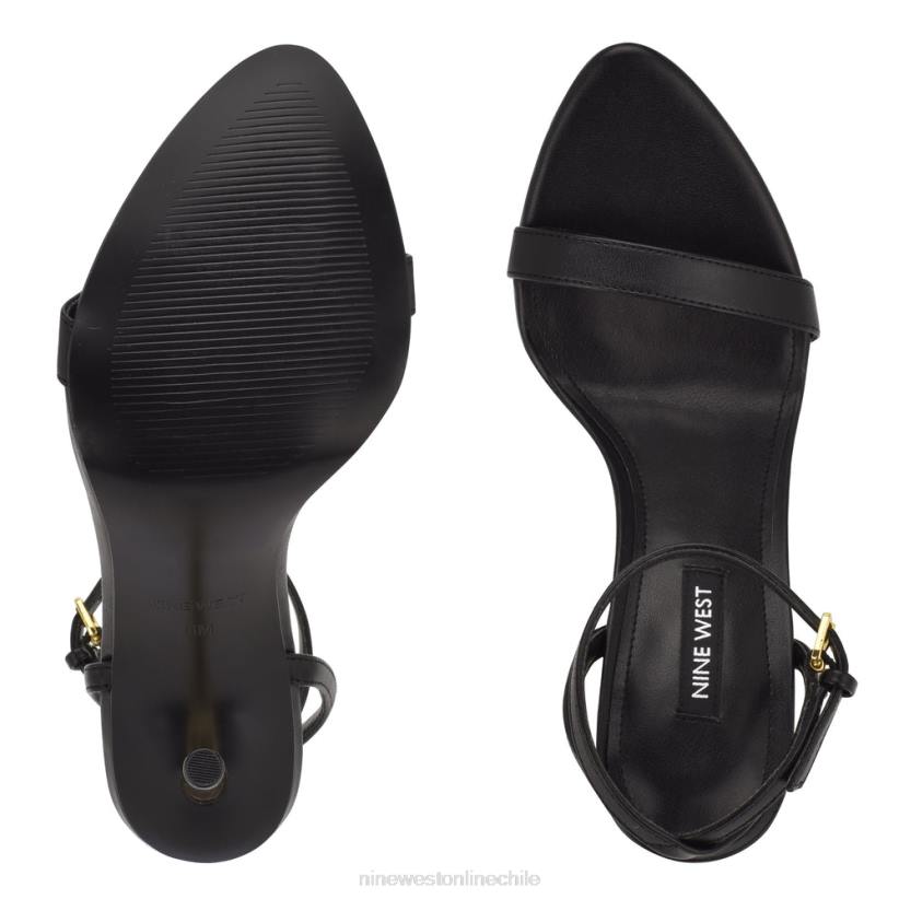 Nine West sandalias reina con tira en el tobillo 2Z2T1733 negro Nine West shoes