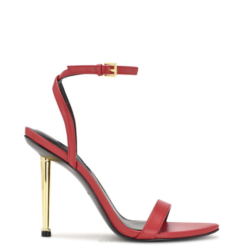 Nine West sandalias reina con tira en el tobillo 2Z2T389 rojo Nine West shoes