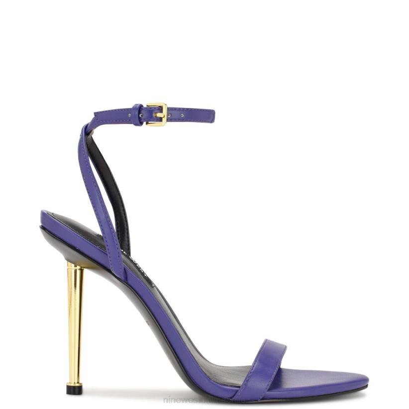 Nine West sandalias reina con tira en el tobillo 2Z2T390 morado medio Nine West sandals