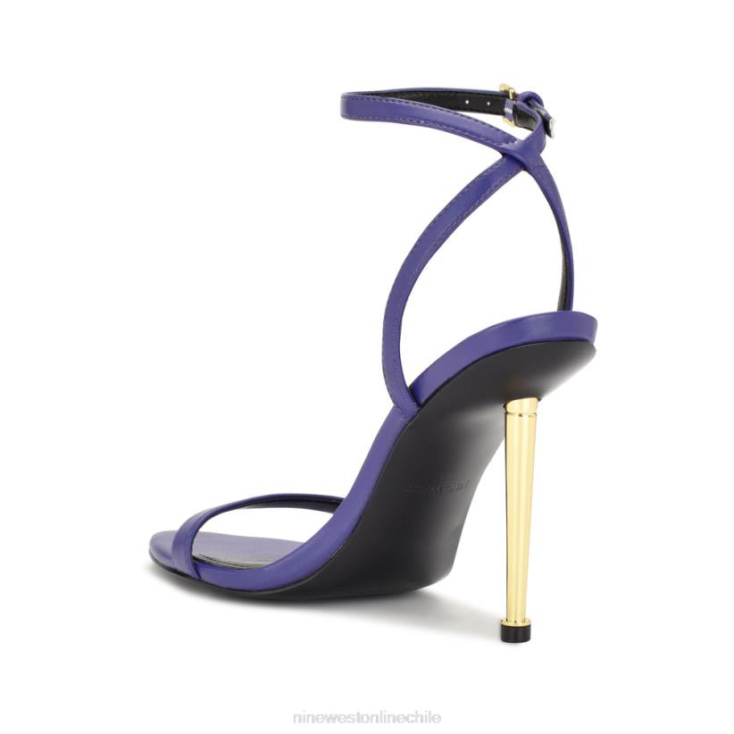Nine West sandalias reina con tira en el tobillo 2Z2T390 morado medio Nine West sandals