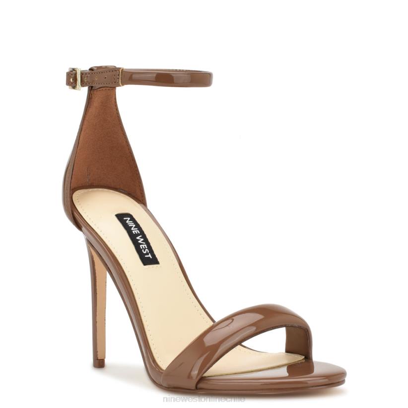 Nine West sandalias teeya con tira en el tobillo 2Z2T210 nueva patente de arce Nine West sandals