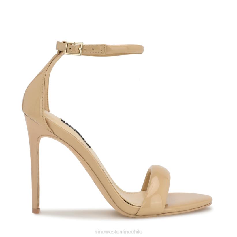 Nine West sandalias teeya con tira en el tobillo 2Z2T211 patente natural ligera Nine West zapatillas chile