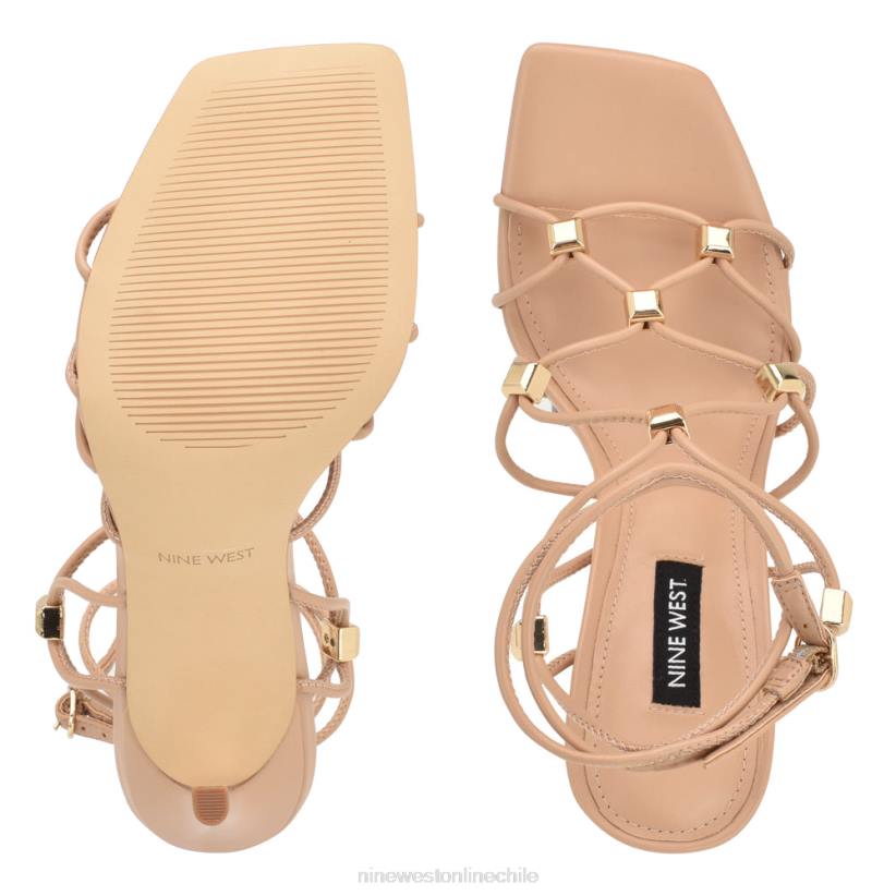 Nine West sandalias tenor con tacón cruzado en el tobillo 2Z2T251 rubor cálido Nine West shoes