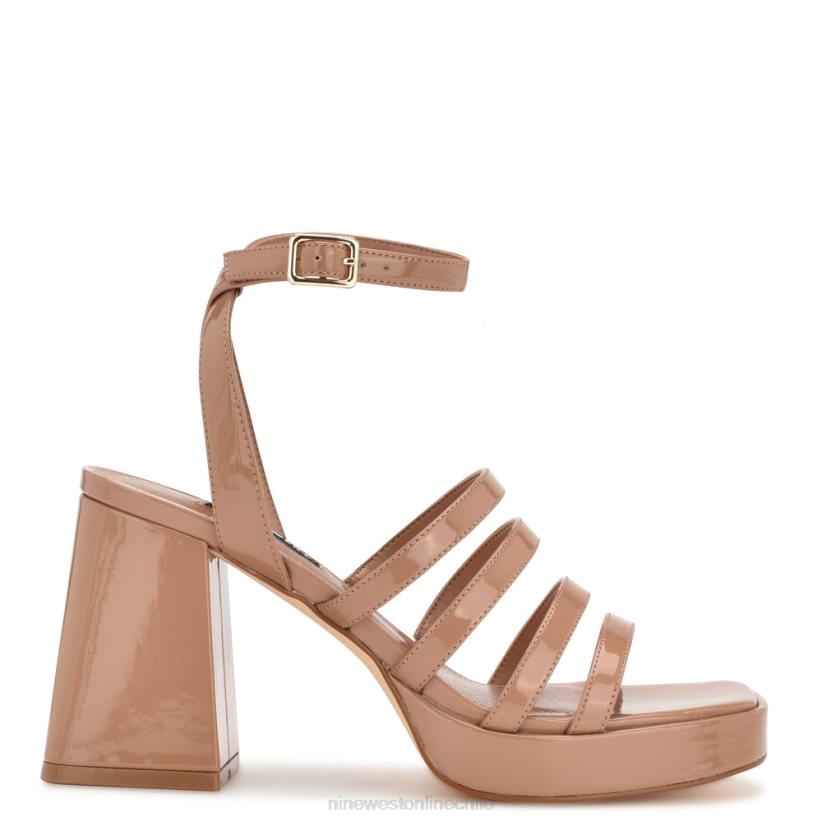 Nine West sandalias teriss con plataforma y tiras 2Z2T281 patente de arcilla Nine West shoes
