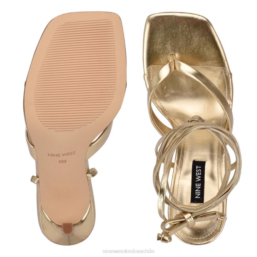 Nine West sandalias terrie de tacón cruzadas en el tobillo 2Z2T1995 platino Nine West chile outlet