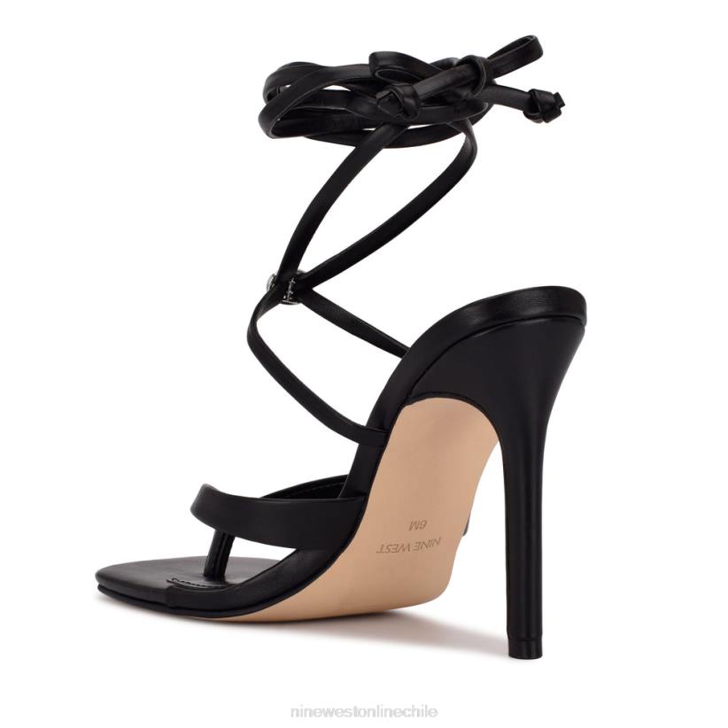 Nine West sandalias terrie de tacón cruzadas en el tobillo 2Z2T1997 negro Nine West shoes