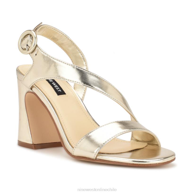 Nine West sandalias ushila de tacón 2Z2T316 platino Nine West cartera negra