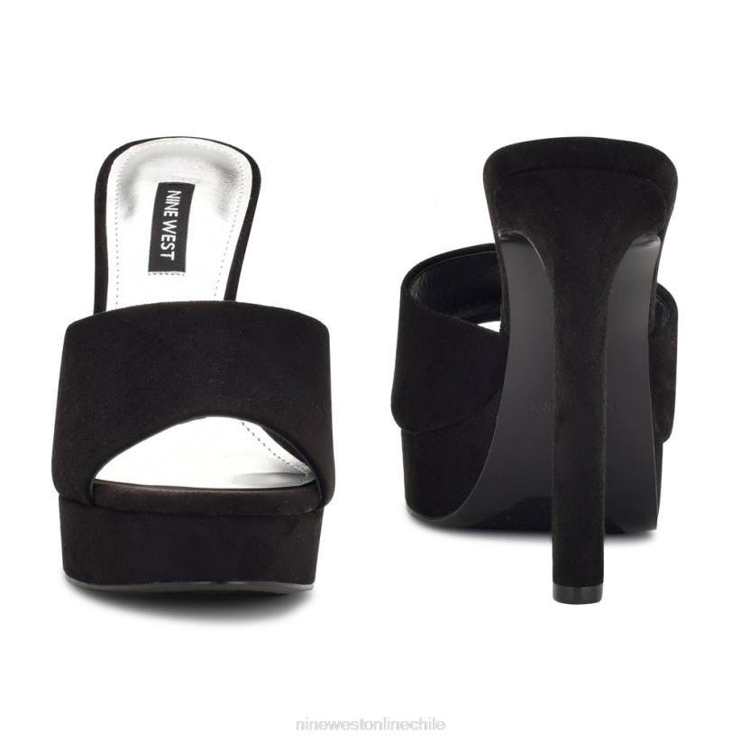Nine West sandalias wilia con plataforma 2Z2T314 ante negro Nine West chile carteras