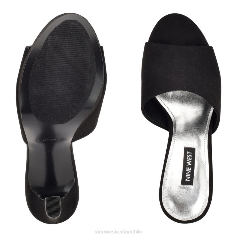 Nine West sandalias wilia con plataforma 2Z2T314 ante negro Nine West chile carteras