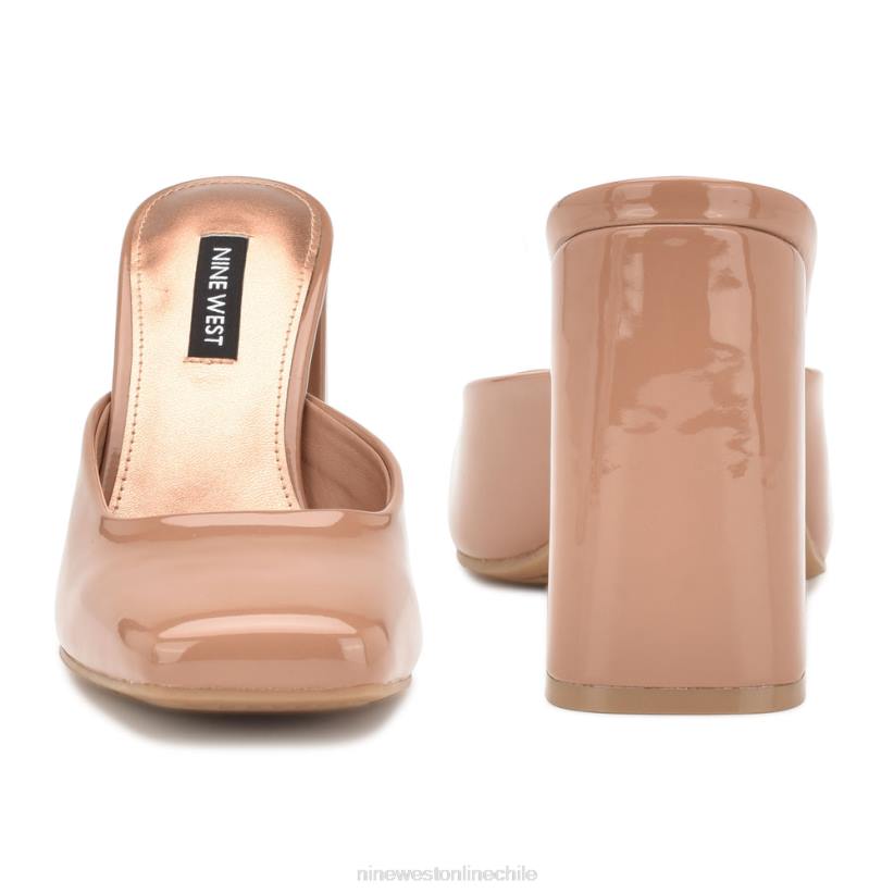 Nine West chanclas de tacón Yogi 2Z2T689 patente natural media Nine West shoes
