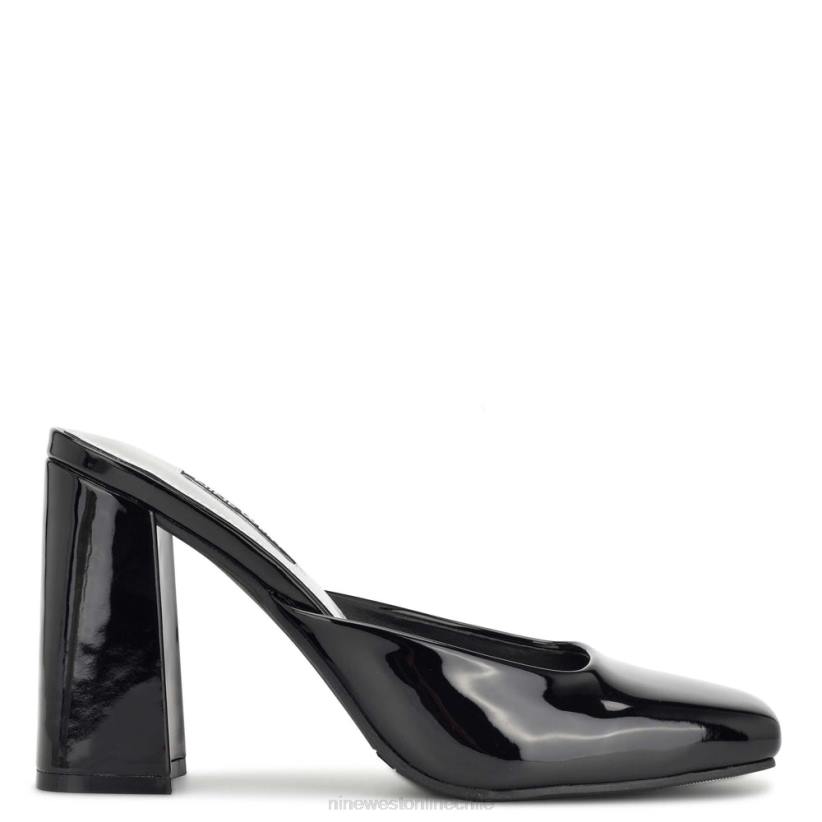 Nine West chanclas de tacón Yogi 2Z2T691 charol negro Nine West zapatillas chile