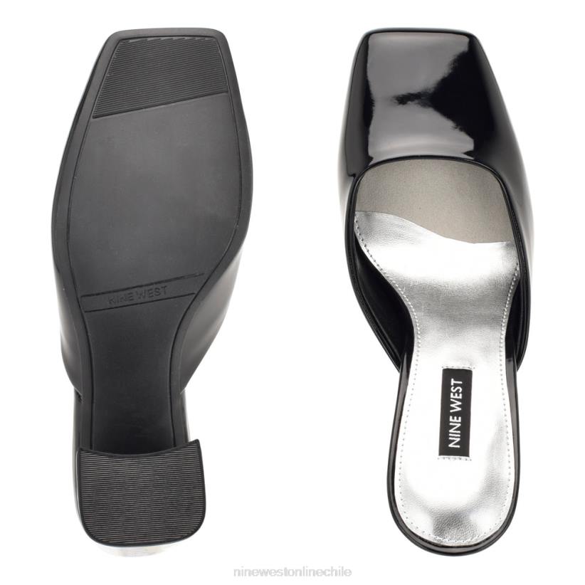 Nine West chanclas de tacón Yogi 2Z2T691 charol negro Nine West zapatillas chile