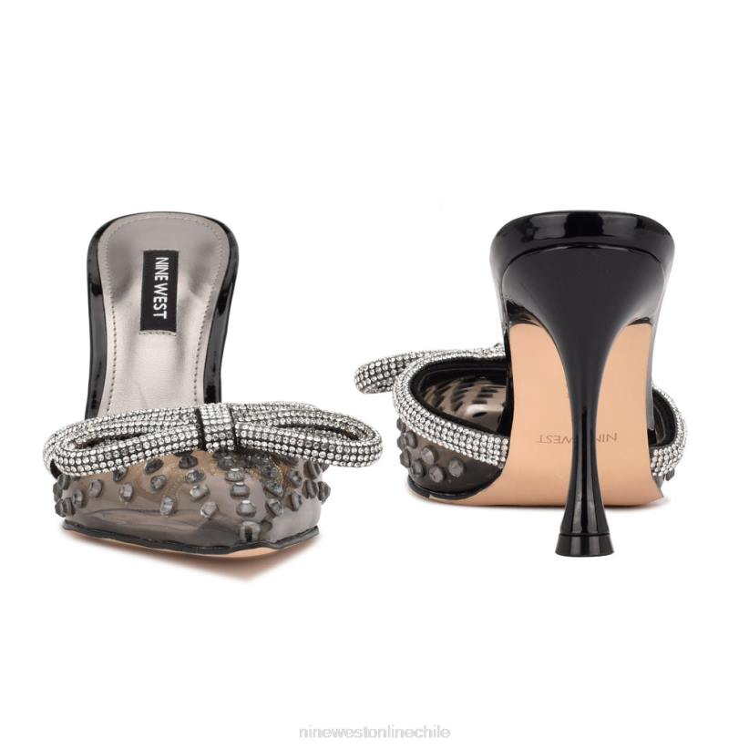Nine West chanclas de tacón nanita 2Z2T1889 negro/cristal ahumado Nine West shoes