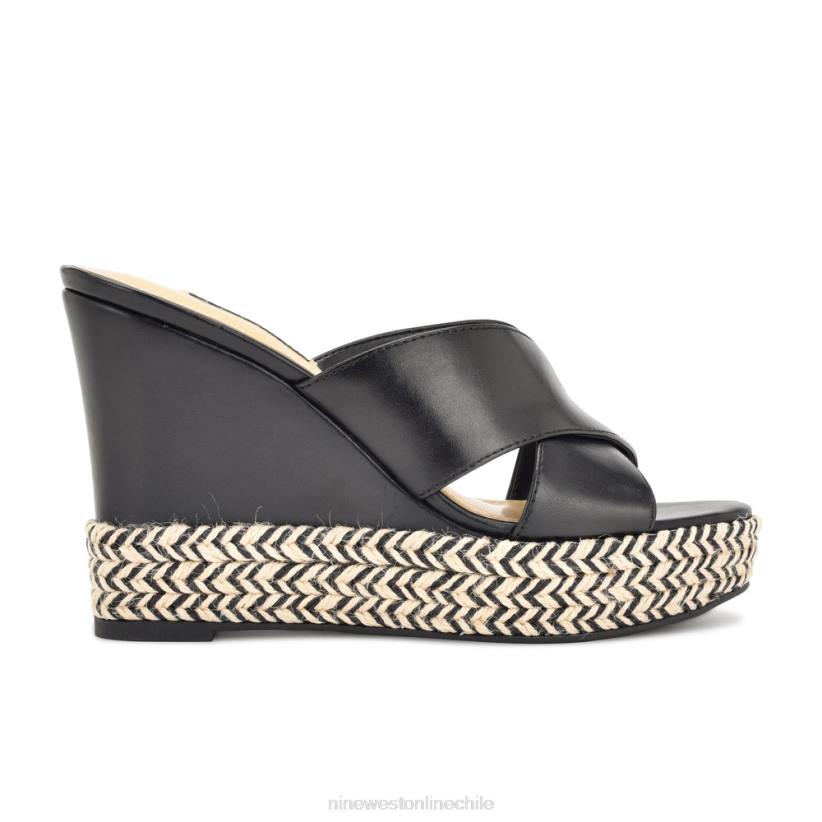 Nine West sandalias con cuña en tonos 2Z2T659 negro Nine West shoes