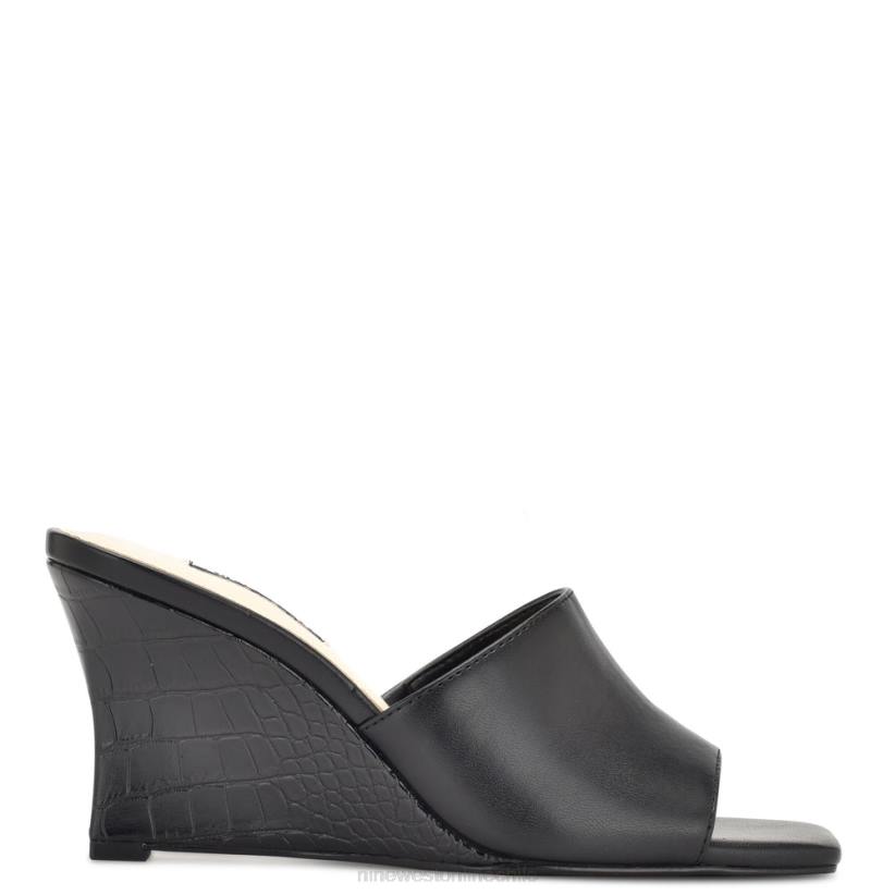 Nine West sandalias con cuña rovah 2Z2T683 negro Nine West shoes