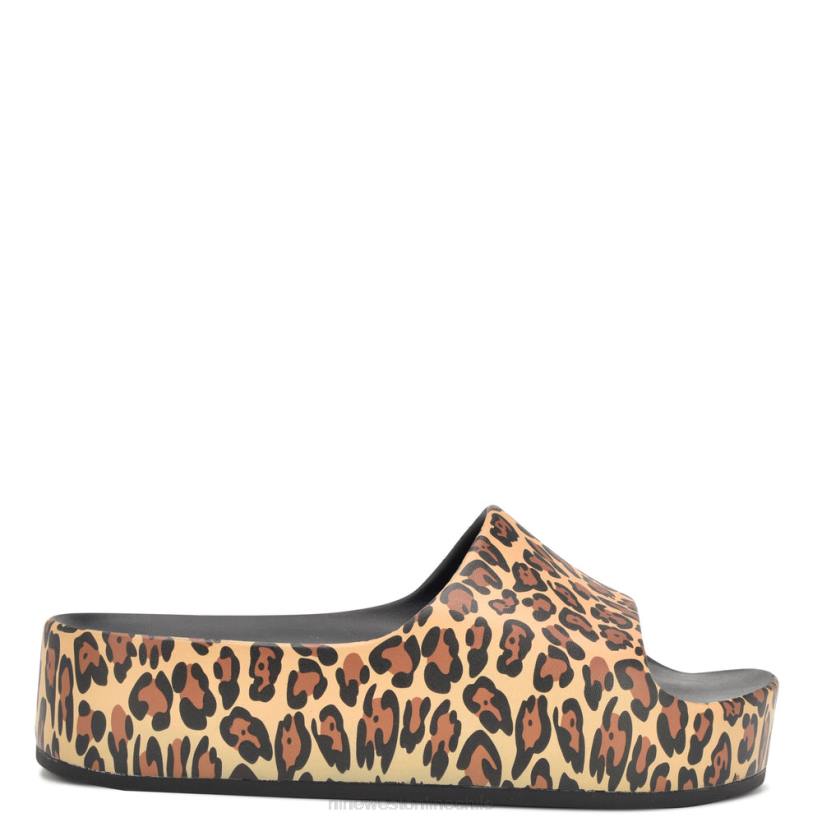 Nine West sandalias con plataforma para piscina 2Z2T677 medio natural Nine West shoes