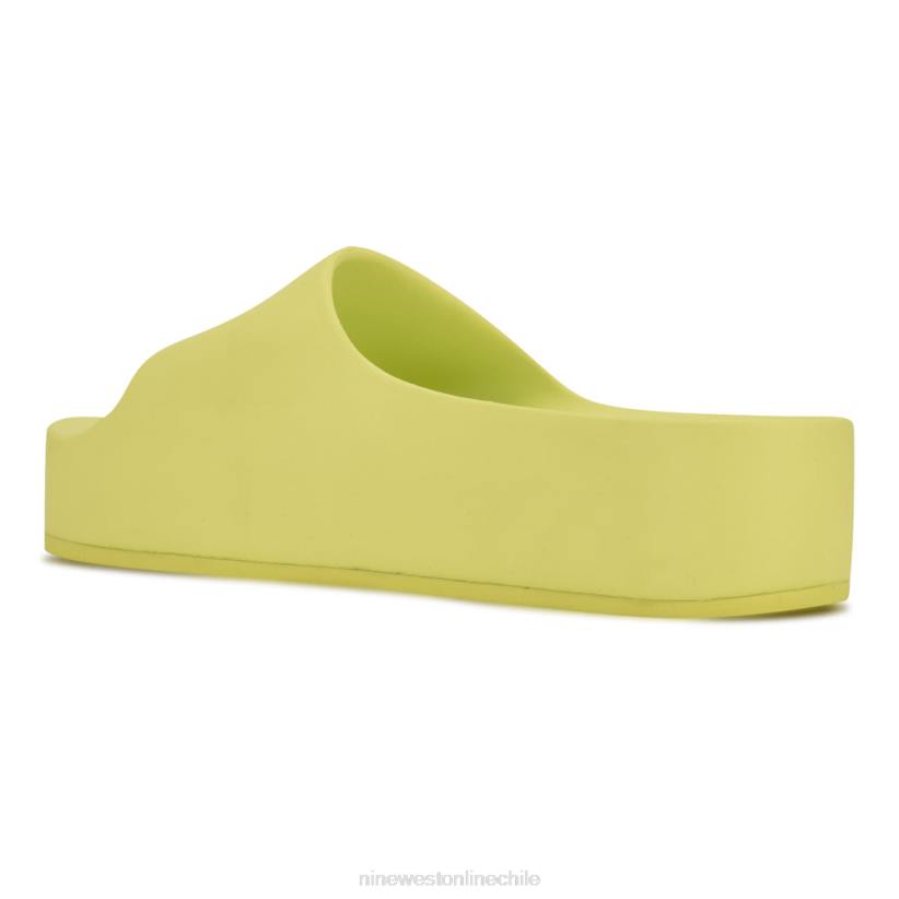 Nine West sandalias con plataforma para piscina 2Z2T989 lima neón Nine West shoes