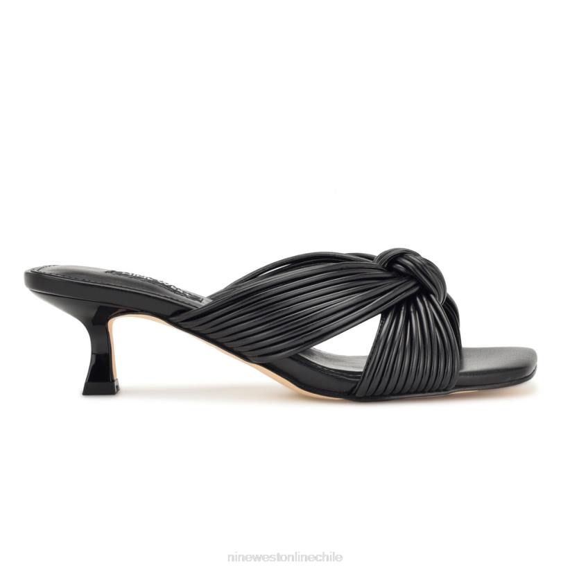 Nine West sandalias con tacón estilo dafidil 2Z2T1732 negro Nine West cartera negra