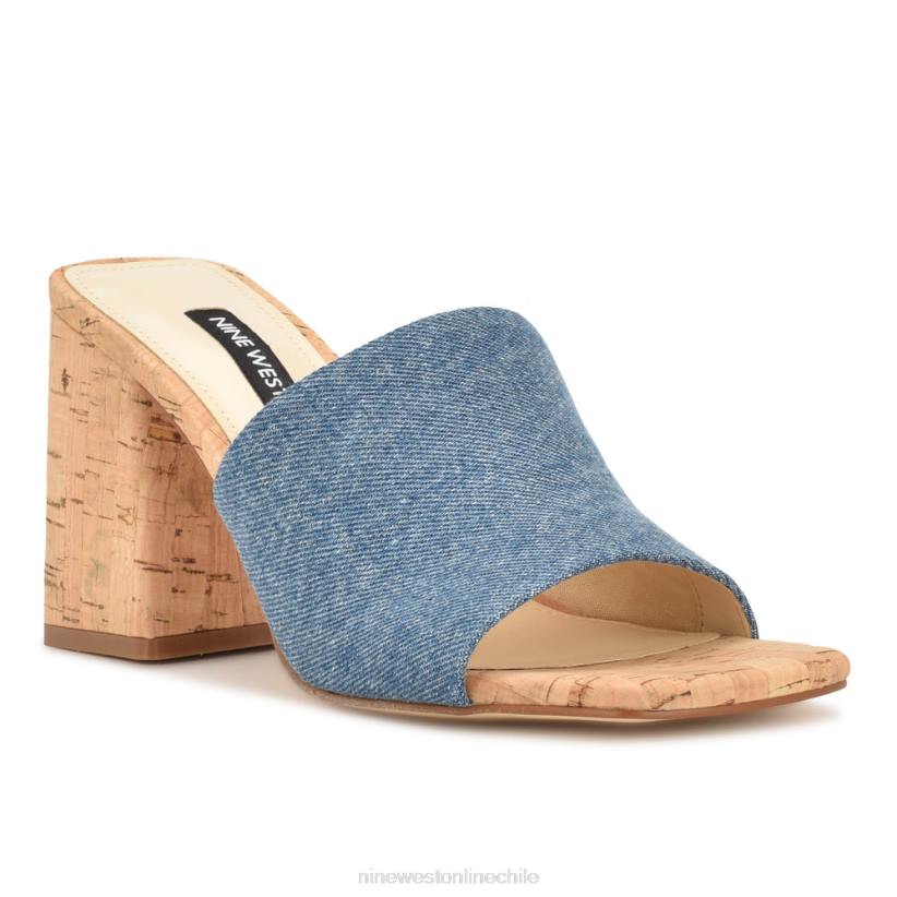 Nine West sandalias con tacón teice 2Z2T667 mezclilla azul Nine West zapatillas chile