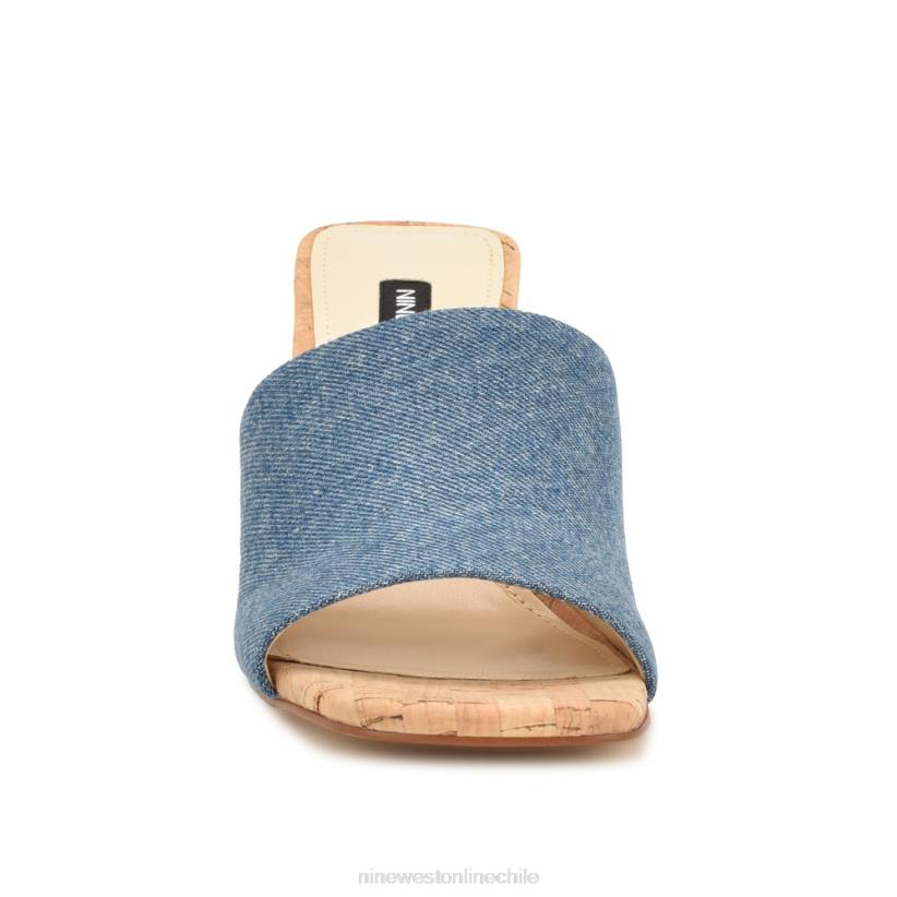 Nine West sandalias con tacón teice 2Z2T667 mezclilla azul Nine West zapatillas chile