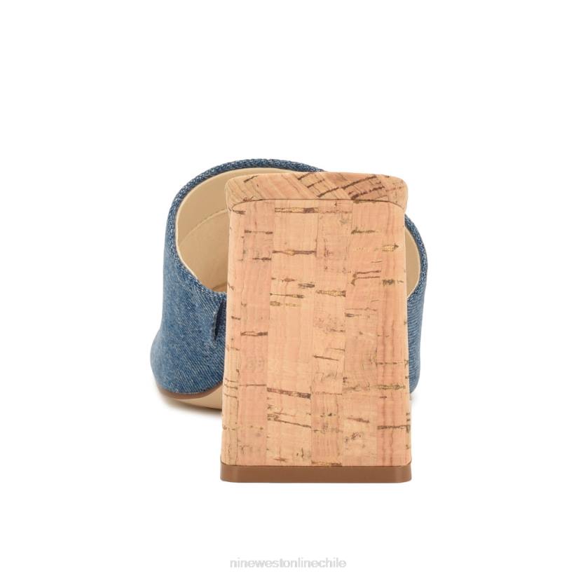 Nine West sandalias con tacón teice 2Z2T667 mezclilla azul Nine West zapatillas chile