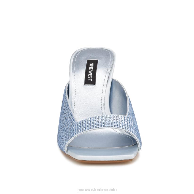 Nine West sandalias de tacón Pyper 2Z2T1744 azul pálido Nine West cartera negra