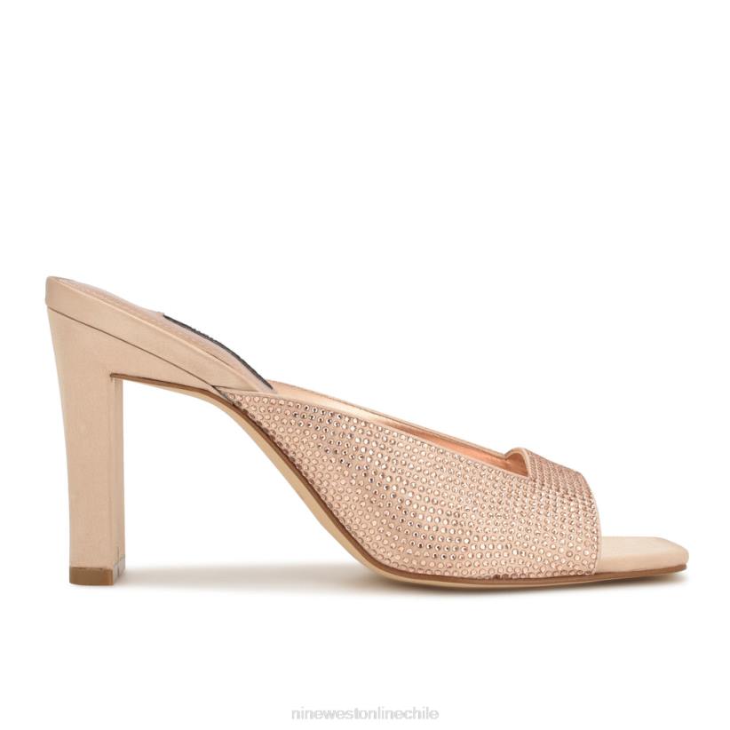 Nine West sandalias de tacón Pyper 2Z2T1745 raso apenas desnudo Nine West shoes