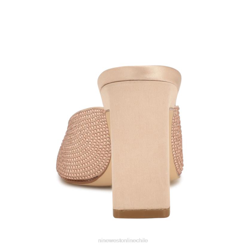Nine West sandalias de tacón Pyper 2Z2T1745 raso apenas desnudo Nine West shoes