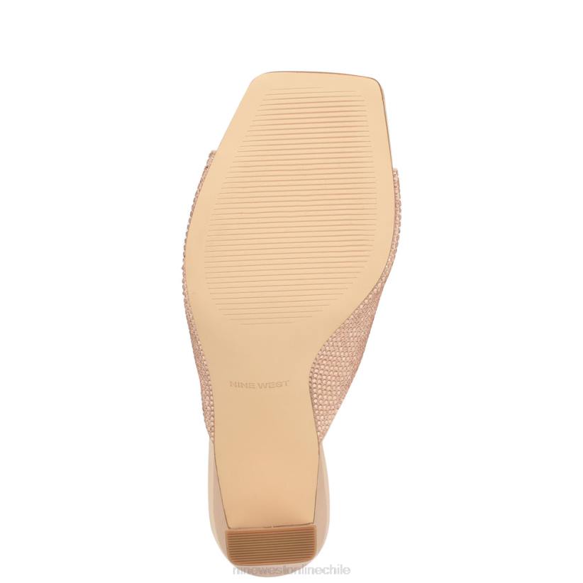 Nine West sandalias de tacón Pyper 2Z2T1745 raso apenas desnudo Nine West shoes
