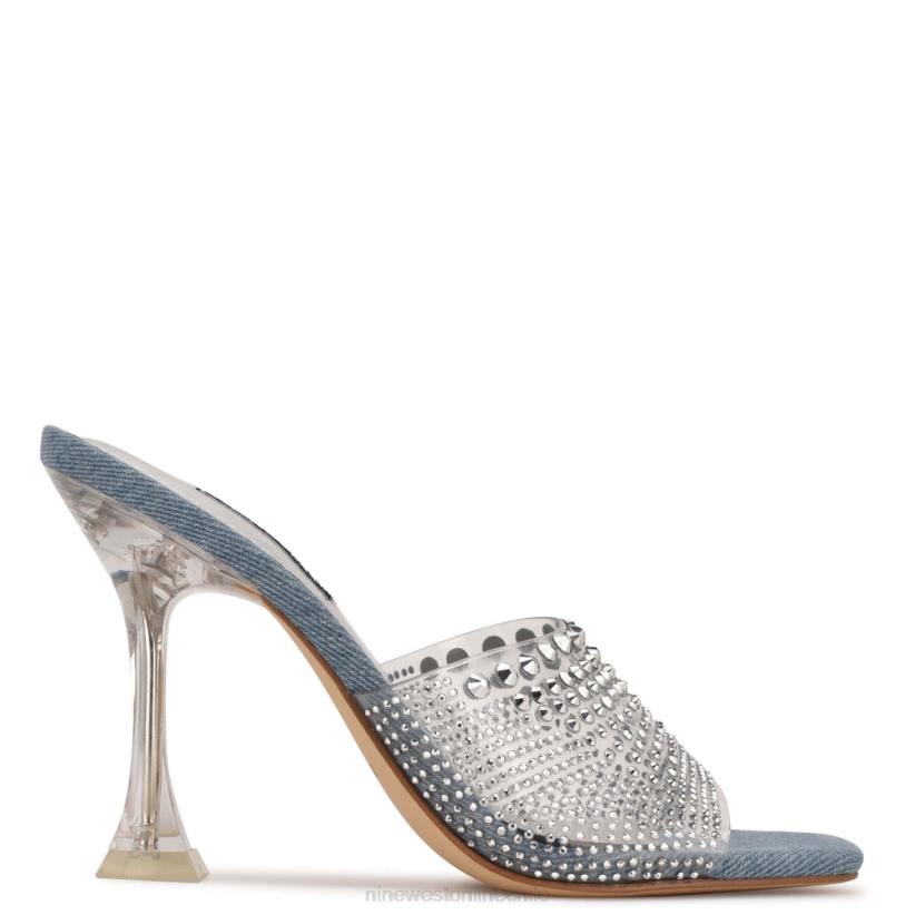 Nine West sandalias de tacón con cremallera y strass 2Z2T877Nine West zapatillas chile