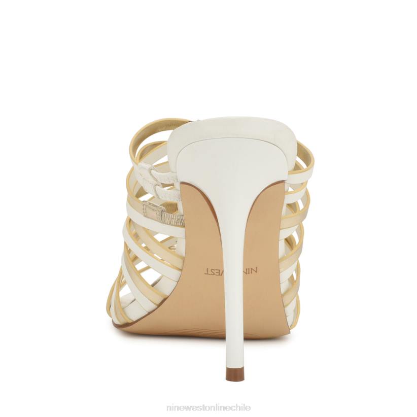 Nine West sandalias de tacón imprescindibles 2Z2T1703 platino blanco Nine West shoes