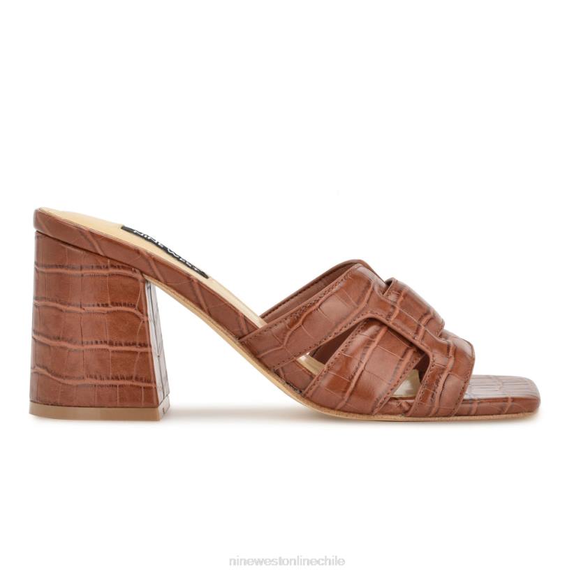 Nine West sandalias de tacón kaelyn 2Z2T2082 cocodrilo marrón Nine West sandals