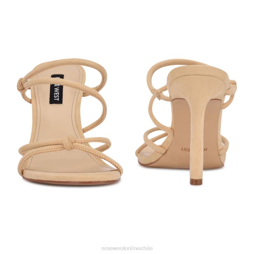 Nine West sandalias de tacón kims 2Z2T2034 ante natural claro Nine West sandals