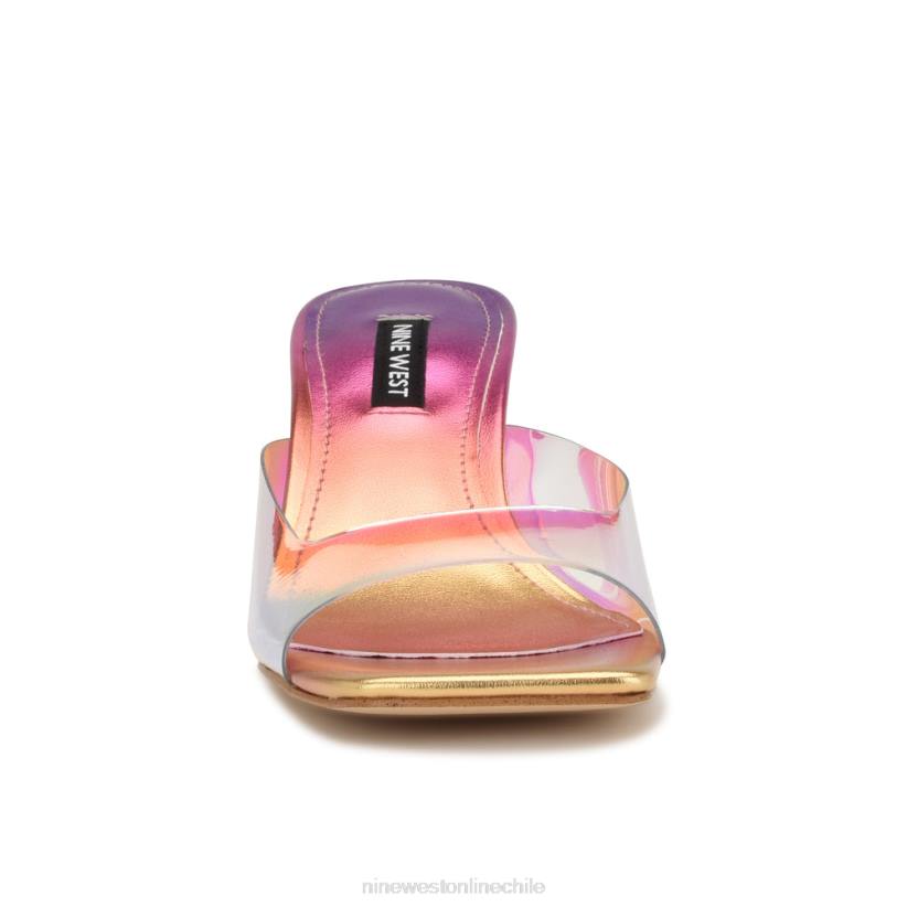 Nine West sandalias de tacón raylen 2Z2T1721 puesta de sol multimetálica Nine West shoes