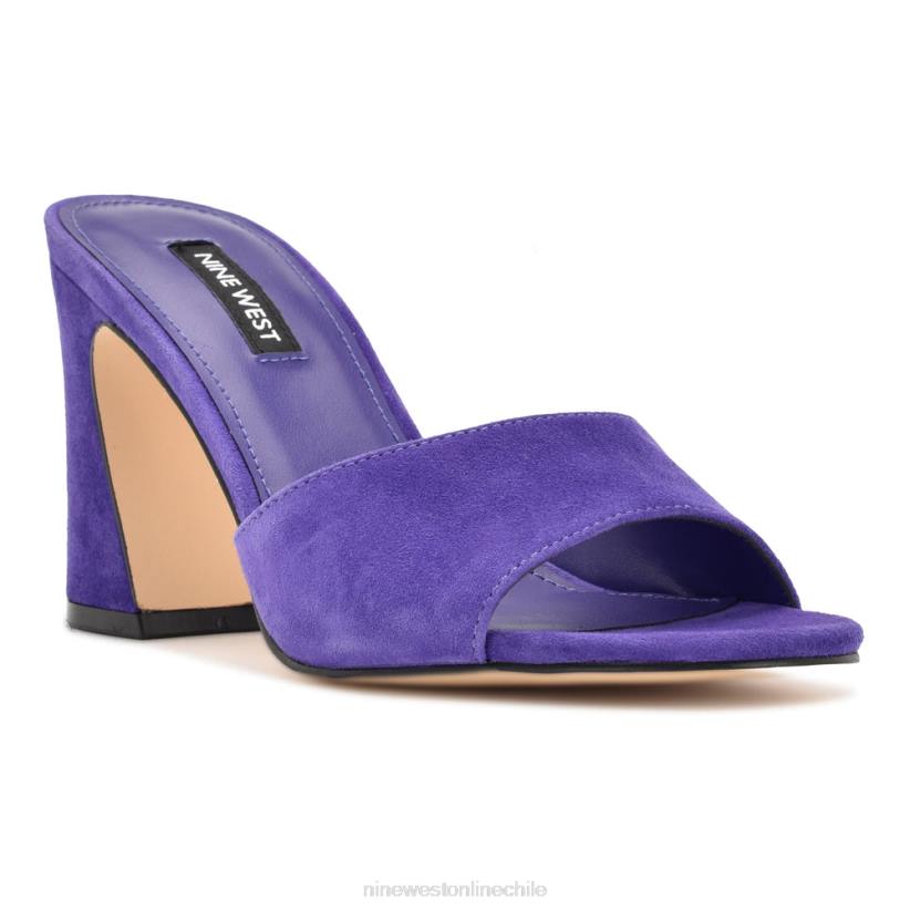 Nine West sandalias de tacón ulala 2Z2T699 gamuza morada Nine West chile outlet
