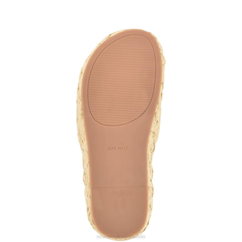 Nine West sandalias estilo alpargata canni 2Z2T647 rafia natural Nine West shoes