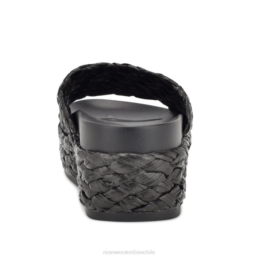 Nine West sandalias estilo alpargata canni 2Z2T649 rafia negra Nine West zapatillas chile