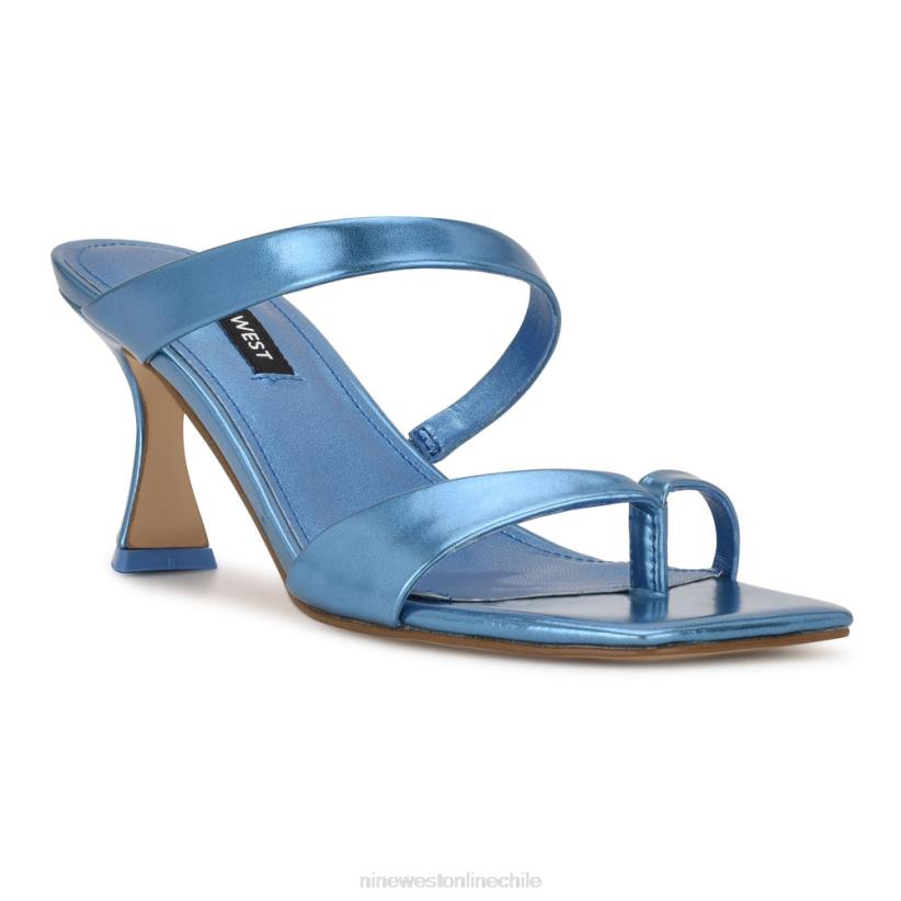Nine West sandalias padma con tacón 2Z2T1818 azul metalizado Nine West sandals