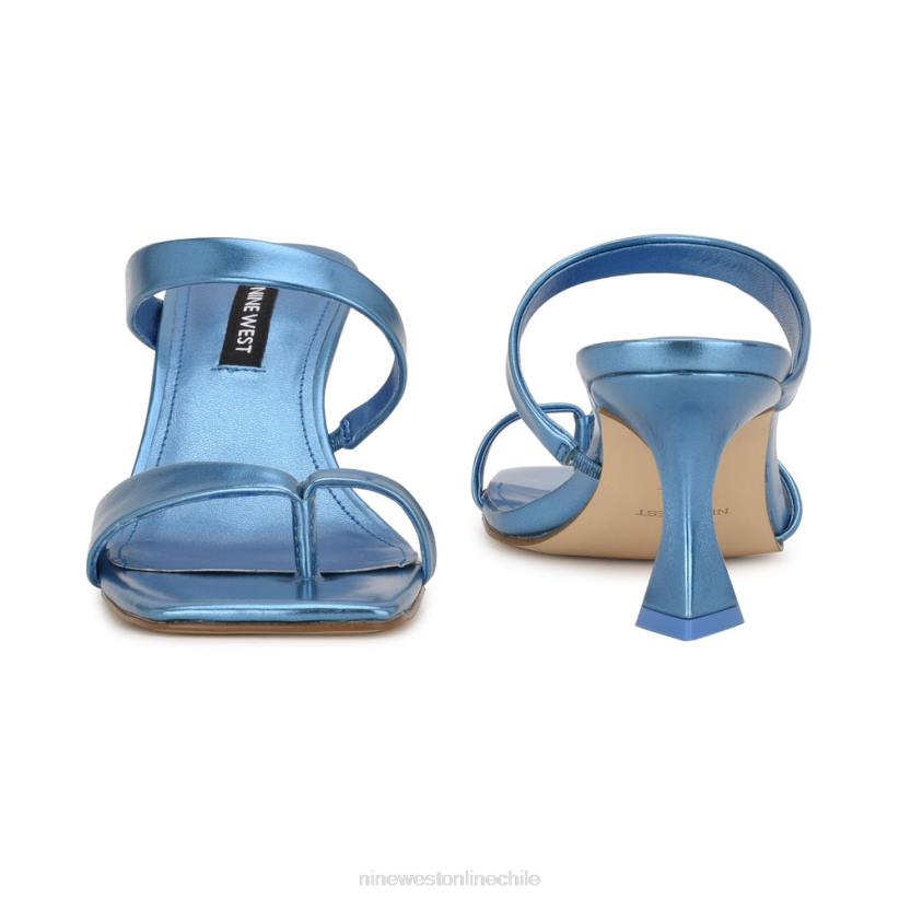 Nine West sandalias padma con tacón 2Z2T1818 azul metalizado Nine West sandals