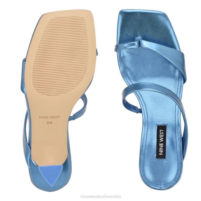 Nine West sandalias padma con tacón 2Z2T1818 azul metalizado Nine West sandals