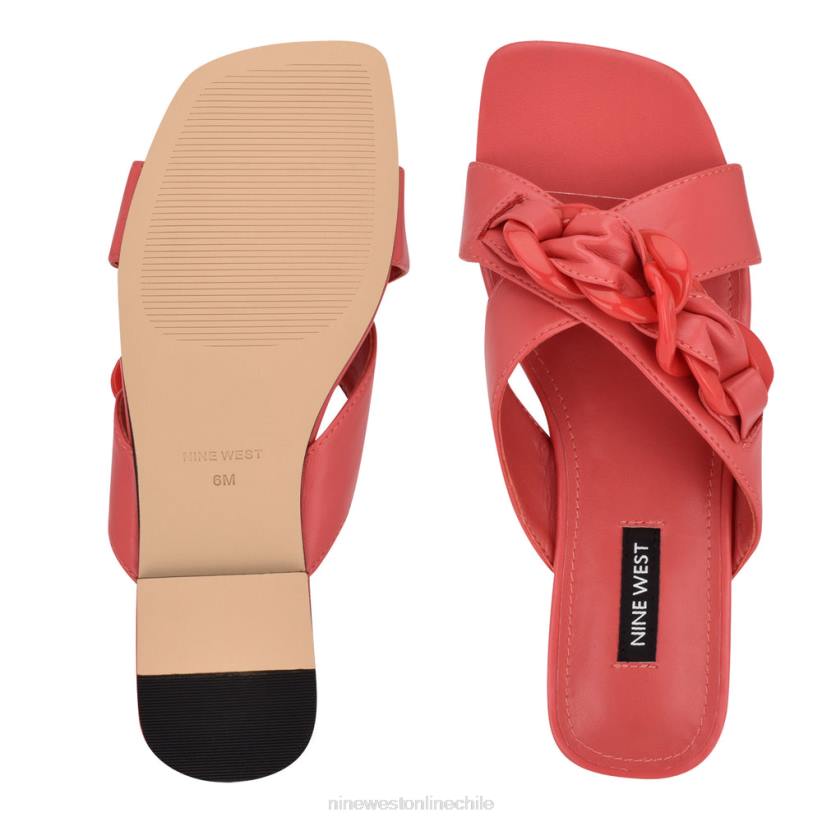 Nine West sandalias planas misty 2Z2T1052 coral Nine West chile carteras