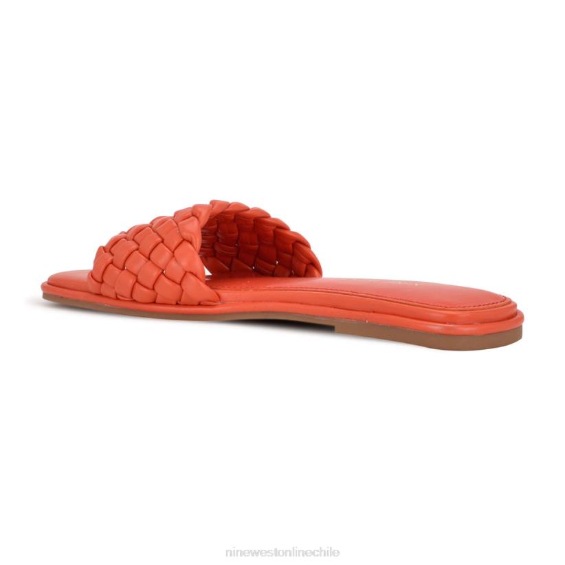 Nine West sandalias planas ohhi 2Z2T1054 naranja sanguina Nine West cartera negra