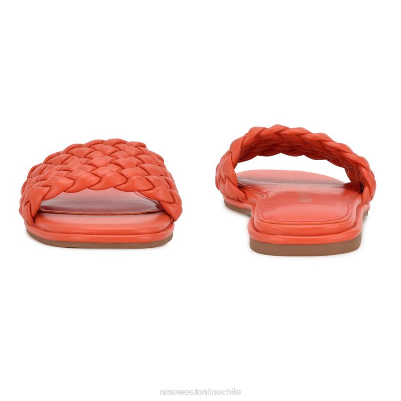 Nine West sandalias planas ohhi 2Z2T1054 naranja sanguina Nine West cartera negra