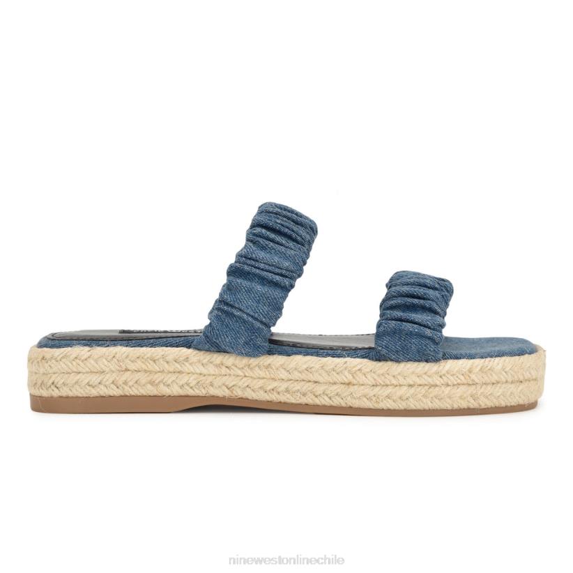 Nine West sandalias planas alpargatas con pavo real 2Z2T42 mezclilla azul Nine West sandals Nine West sandalias planas alpargatas con pavo real 2Z2T42 mezclilla azul Nine West sandals