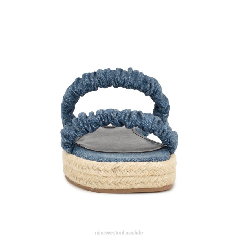 Nine West sandalias planas alpargatas con pavo real 2Z2T42 mezclilla azul Nine West sandals